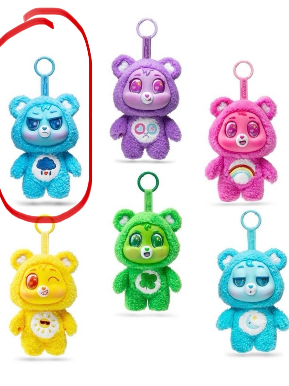 Carebears cuties Blue Bear Keychain